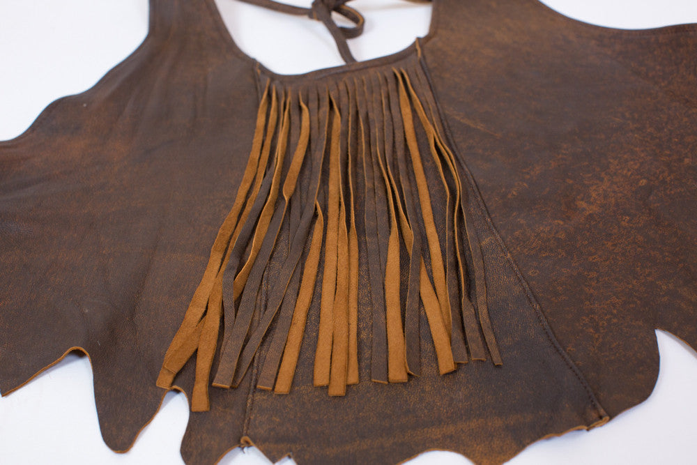 Antique Lambskin "Indian Summer" Halter Top